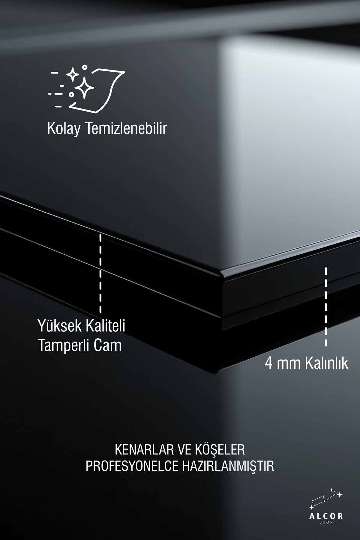 Kelime-i Tevhid Cam Tablo - Dini Tablo - Dua Tablo - Salon Tablo - Ev Hediyesi - Duvar Tablo Alh048