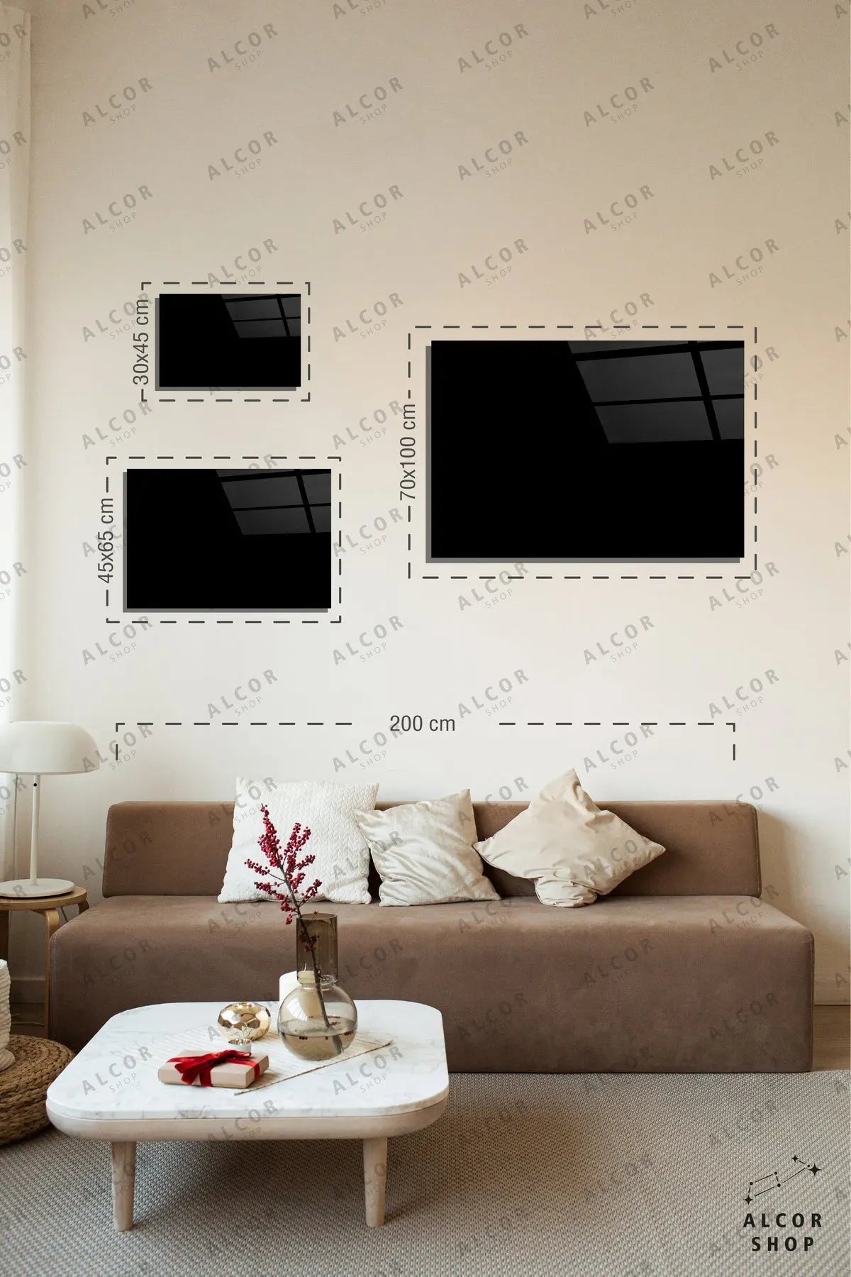 Allah Yazılı Cam Tablo - Dini Tablo - İslami Tablo - Dua Tablo - Hat Tablo - Salon Tablo Alh011 - Alcor Shop