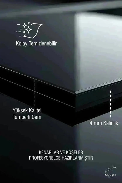 Atatürk Cam Tablo - Portre - Cam Tablo - Duvar Dekoru - Atatürk Portresi - Kaliteli Baskı Ata027 - Alcor Shop