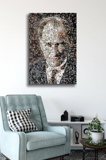 Atatürk Cam Tablo - Portre - Cam Tablo - Duvar Dekoru - Atatürk Portresi - Kaliteli Baskı Ata037