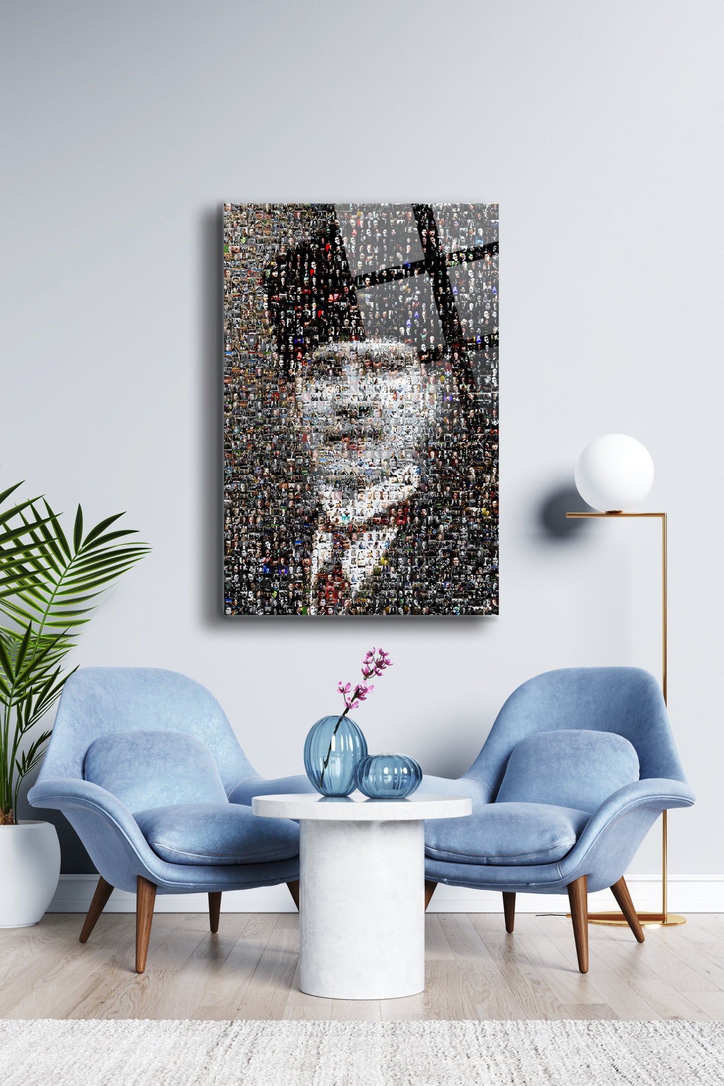 Atatürk Cam Tablo - Portre - Cam Tablo - Duvar Dekoru - Atatürk Portresi - Kaliteli Baskı Ata038